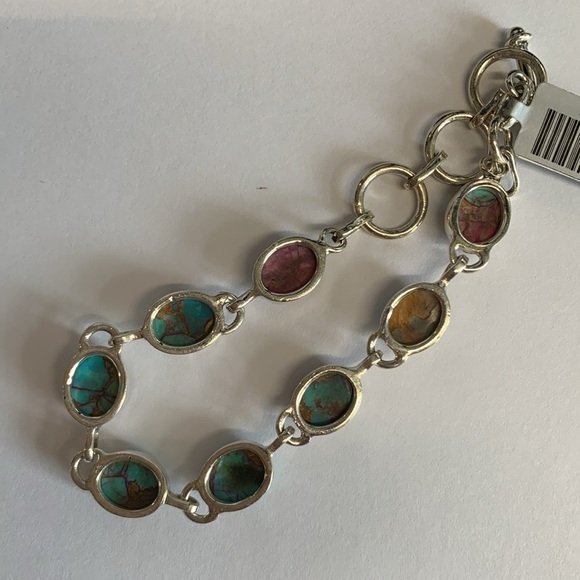 Bracelet Sterling Silver .925 Turquoise - Picture 4 of 4